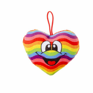 PLIUŠINĖ VAIVORYKŠTĖS ŠIRDELĖ SU SMILEY (24 vnt.)