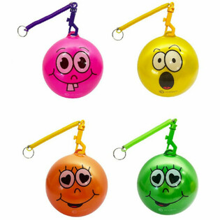 SMILEY KAMUOLYS SU VIRVELE / BUNGEE KAMUOLYS &Oslash;23 cm (10 vnt.)
