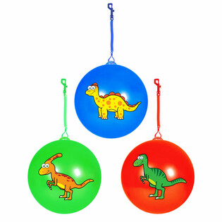 DINOZAURO KAMUOLYS SU VIRVE / BUNGEE KAMUOLYS &Oslash;23 Cm (24 vnt.)
