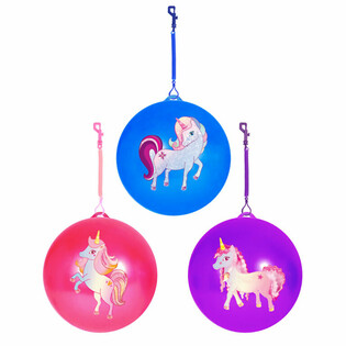 UNICORN / Vienaragio kamuolys su virve / Bungee kamuolys &Oslash;23 cm (24 vnt.)