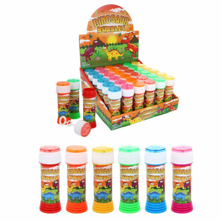 Dinozauro muilo burbulai 50ml su kantrybės žaidimu - Ekspozicija 36 vnt