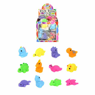MINK&Scaron;TI DINOZAURAI (SQUISHY) LOTERIJAI - DISPLAY (96 vnt.)