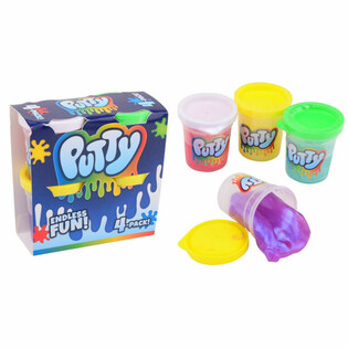 GLAIČIUS (SLIME) PUTTY - 4 VNT. PAKUOTĖ  (12 vnt.)