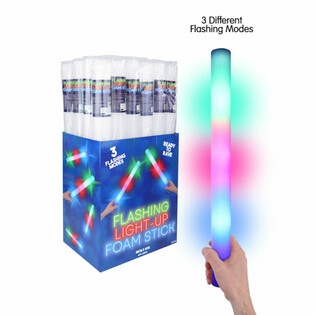 LED putų lazdelės - spalvota vakarėlio lazdelė ekrane (24 vnt.)