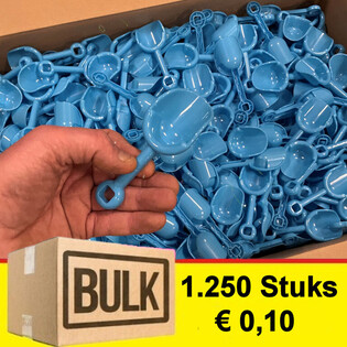 **MEGA PIGU** MAŽI KASTUVĖLIAI SMĖLIUI / PAPLŪDIMIUI (1 250 vnt.)