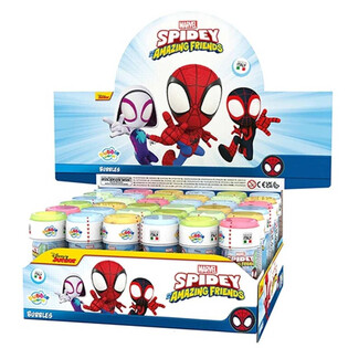 Spidey Spiderman Amazing Friends Muilo Burbulai - 60ml - Ekspozicija (36 vnt.)