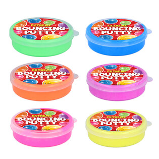 &Scaron;oklus Plastilinas Bouncing Putty, 10g - Įvairių Spalvų (6 vnt.)