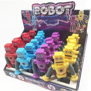 LANKSTŪS ŽAISLINIAI ROBOTAI - SPALVŲ MI&Scaron;INYS - EKRANE (24 vnt.)