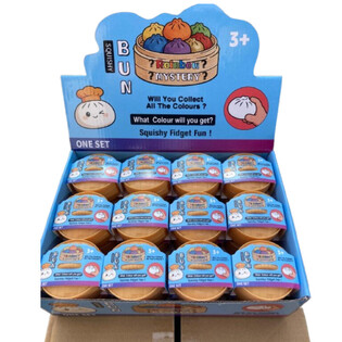 RAGE - Squishy Bun Dumplings MAŽI (5.3x5.3x4.1 cm) - Viral 2026 Fidget Toy (24 vnt.)