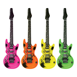 Pripučiama gitara &bdquo;Neon Mix&ldquo; - 95cm (12 vnt.)
