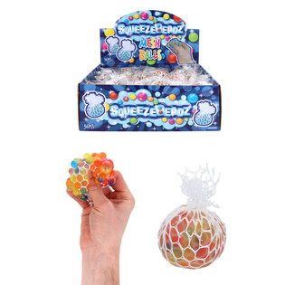 Spaudomi tinklelio kamuoliukai SQUEEZY BEADZ ekspozicijoje (36 vnt.)