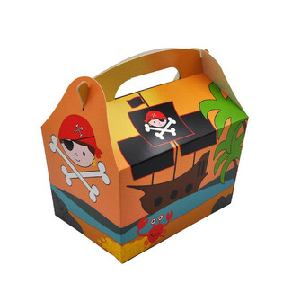 VAIKI&Scaron;KO MENIU DĖŽUTĖ MODELIS: PIRATAS - Matm. 18.5x12x19 CM - FOODBOX - KIDSBOX (24 vnt.)