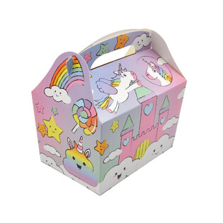 RINKINIO DĖŽUTĖ MODELIS: VIENARAGIS / UNICORN - Matm. 18.5x12x19 CM - FOODBOX (24 vnt.)