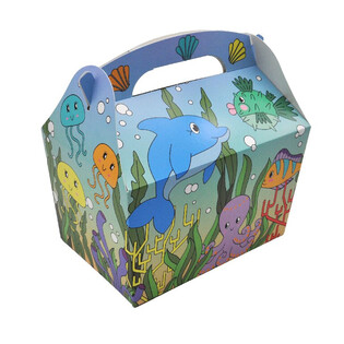 MENUBOX MODELIS: JŪROS GYVŪNAI - Matmenys 18.5x12x19 CM - FOODBOX - KIDSBOX (24 vnt.)