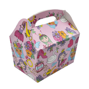 VAIKI&Scaron;KO MENIU DĖŽUTĖ PRINCĖSĖ - Matmenys: 18.5x12x19 CM - FOODBOX - KIDSBOX (24 vnt.)