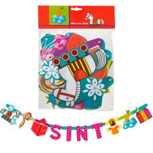 SINTERKLAAS IR PIET GIRLIANDA - ILGIS 1,5 M (12 vnt.)