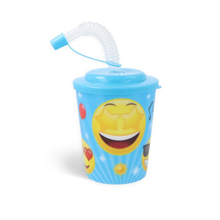 PUODELIS GĖRIMAMS / LEDAMS SU &Scaron;IAUDELIU - SMILEY (12 vnt.)