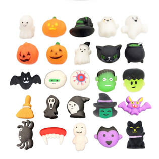 HALLOWEEN SQUISHY ŽAISLIUKŲ RINKINYS KIBIRĖLYJE (25 vnt.)