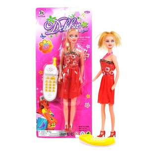 LĖLĖ DEBBY SU TELEFONU ANT KORTELĖS (6 vnt.)
