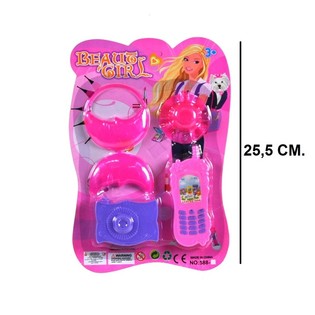 Grožio rinkinys &bdquo;Beauty Girl&ldquo; ant kortelės (6 vnt.)