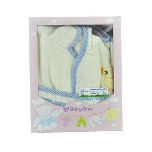 Vaiki&scaron;kas Chalatas BABY BOW Geltonas / Mėlynas