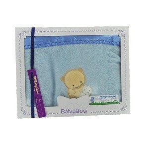 Baby Bow Flisinis Kūdikių Pledas - Mėlynas